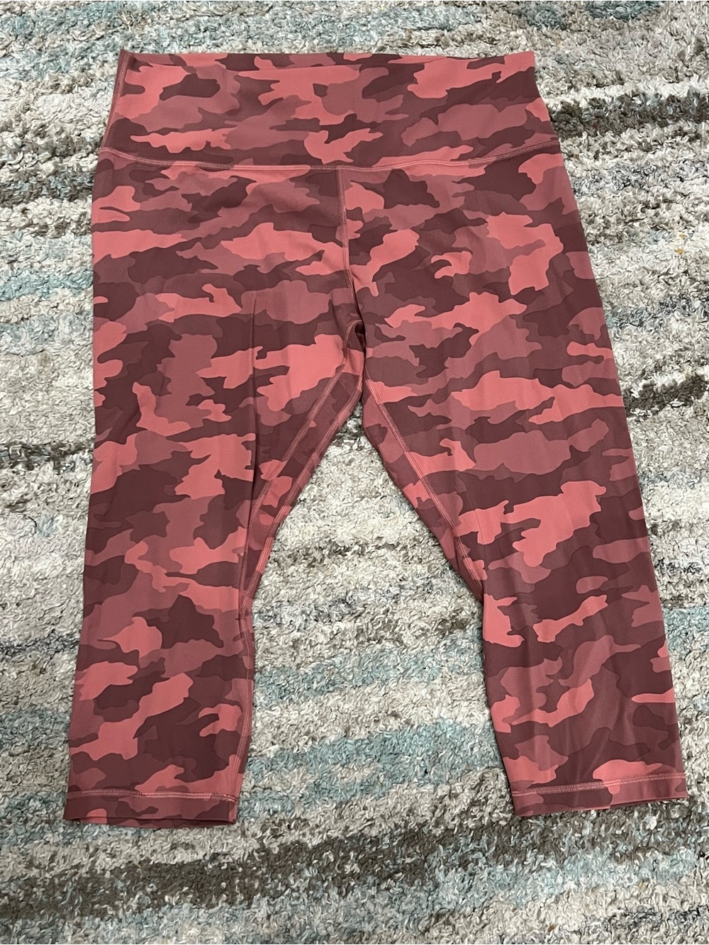 Lululemon Align High-Rise Crop 21 Heritage 365 Camo Brier Rose Multi Size 18